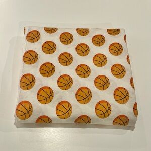 Crate & Barrel Kids Basketball Twin Flat Sheet